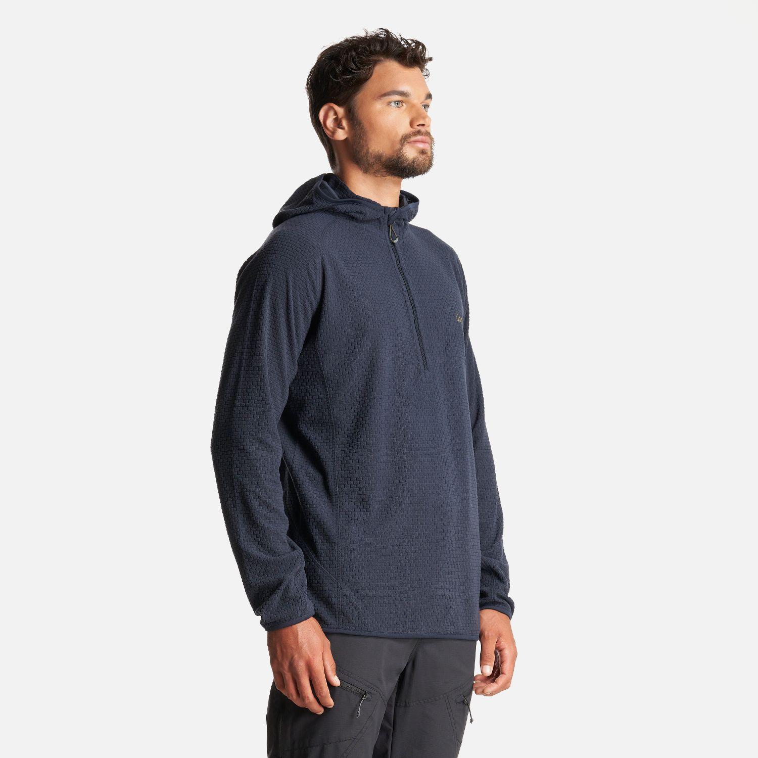 Poleron Hombre Jacaranda Nano-F 1/4 Zip Hoody Azul Marino Lippi-2