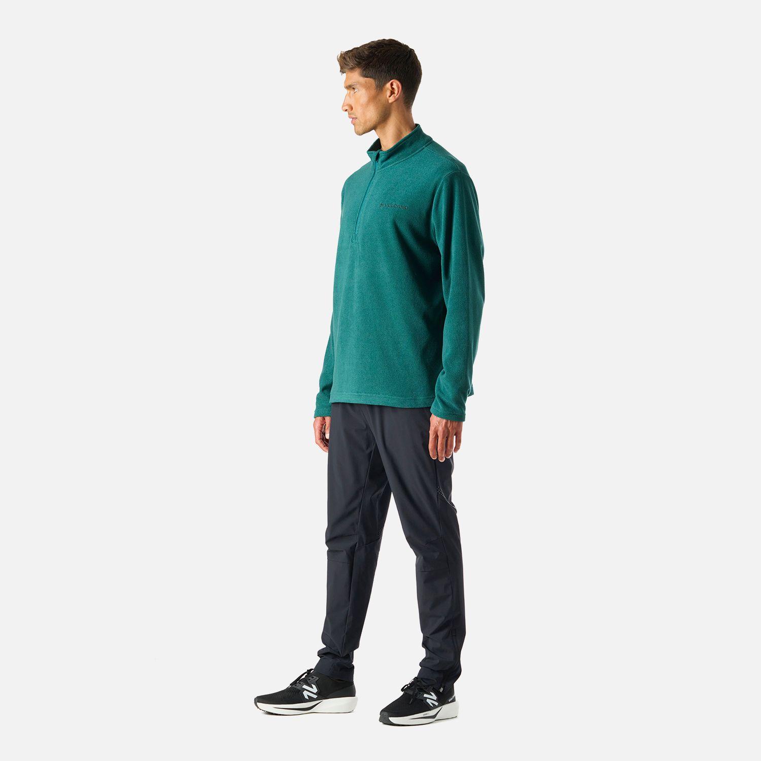 Polerón Hombre Cool Down 1/4 Zip Fleece Petroleo Vulcano-5