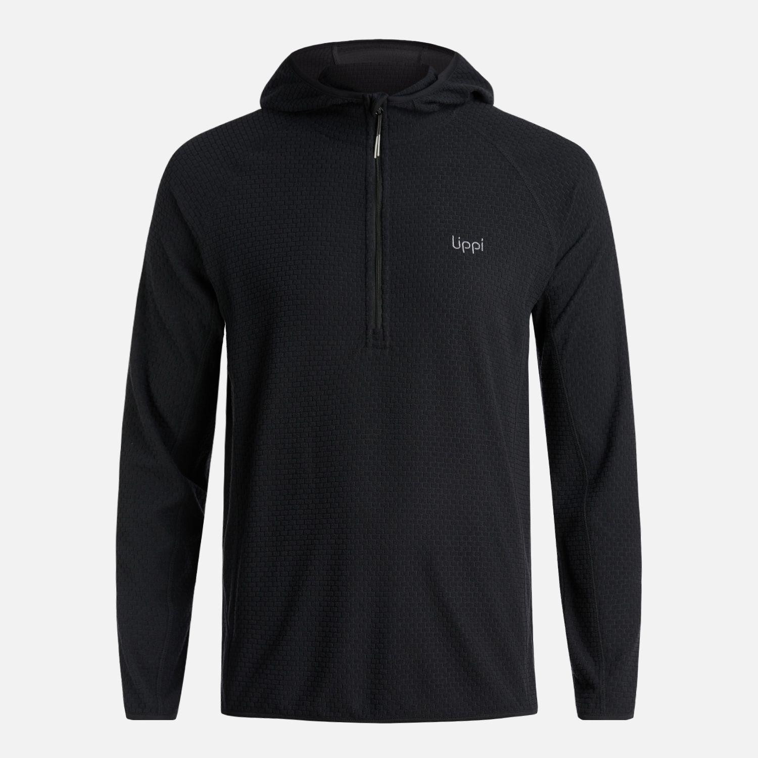 Polerón Hombre Jacaranda Nano-F 14 Zip Hoody Negro Lippi I25-5