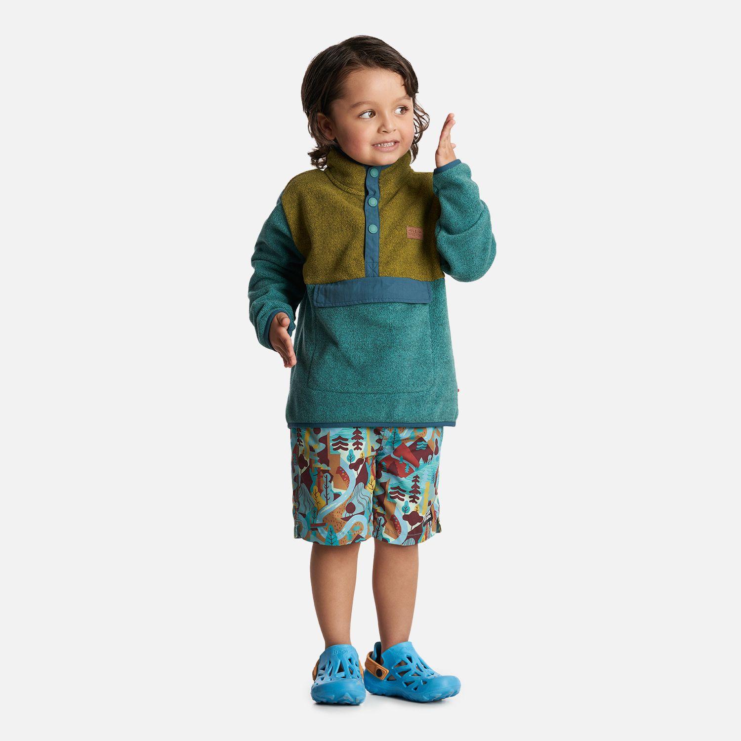 Poleron Niño Tokerau Poki Verde Manzana Haka Honu-5