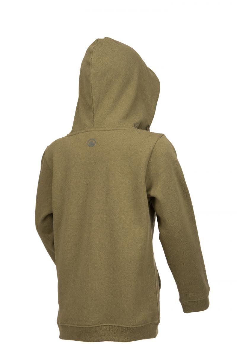 Poleron Niño Insigne Cotton Hoody Melange Verde Lippi V19-1