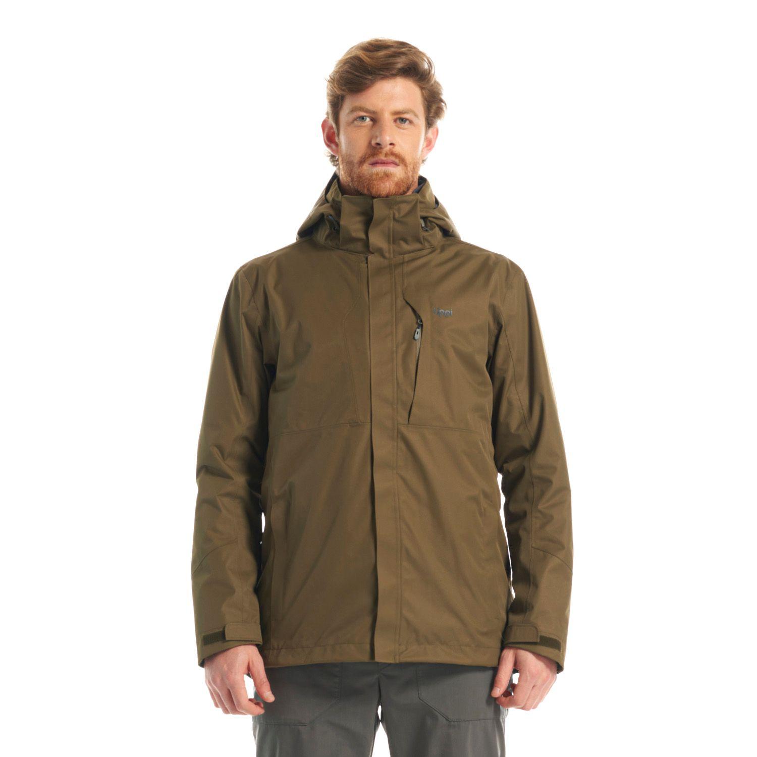 Chaqueta Hombre Tres Cruces Fusion-3 Hoody Jacket Oliva OscuroAzul Piedra Lippi-0