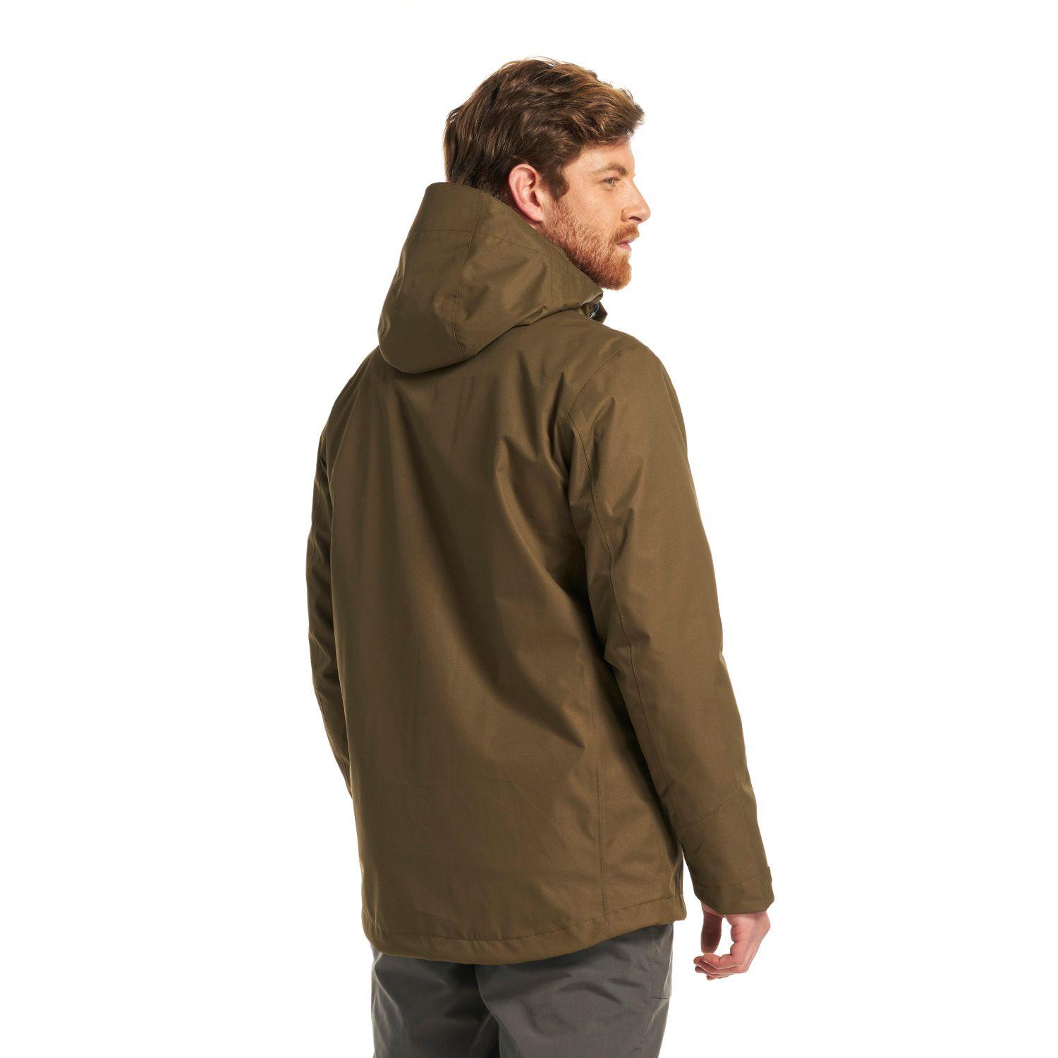 Chaqueta Hombre Tres Cruces Fusion-3 Hoody Jacket Oliva OscuroAzul Piedra Lippi-3