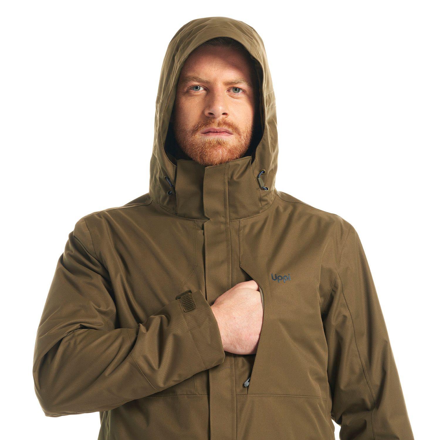 Chaqueta Hombre Tres Cruces Fusion-3 Hoody Jacket Oliva OscuroAzul Piedra Lippi-6