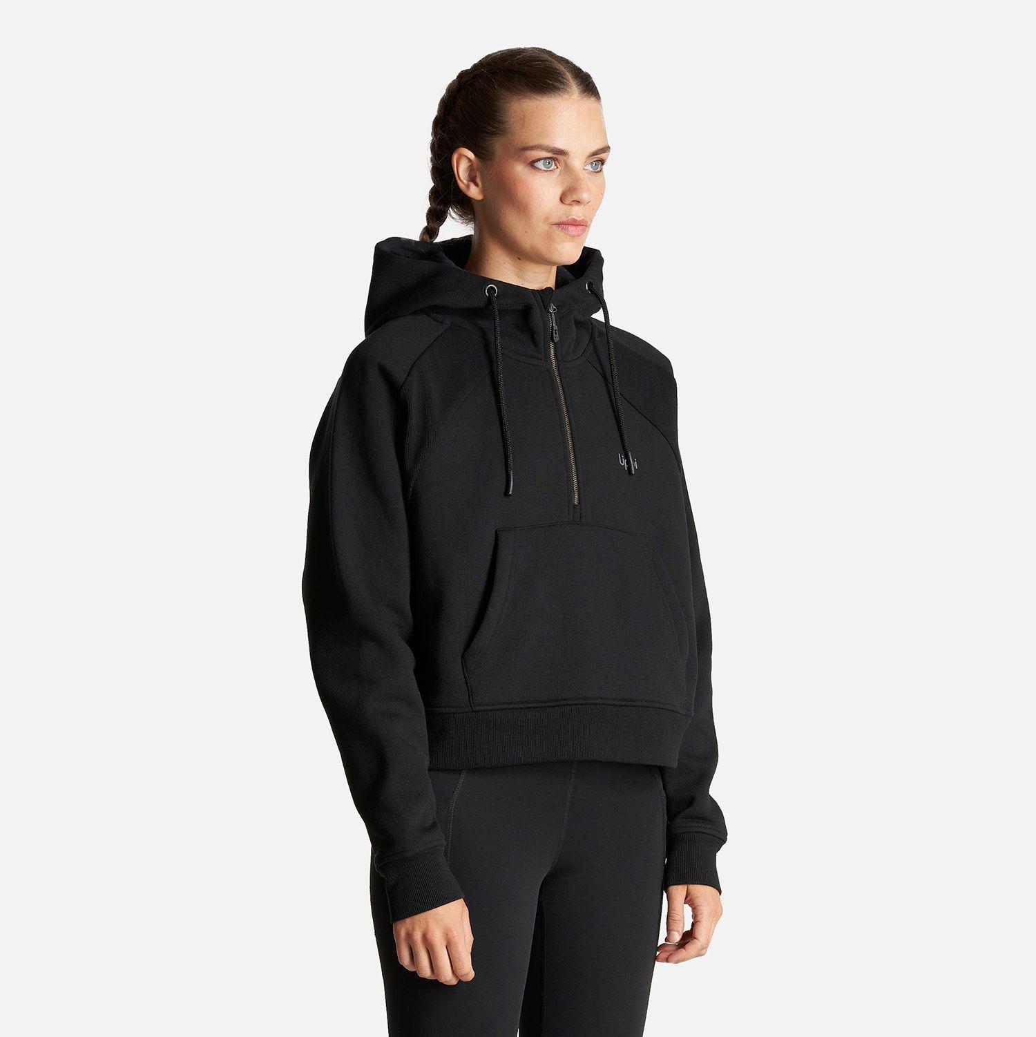 Poleron Mujer Heavy Duty Hoody Sweatshirt Negro Lippi I23-2