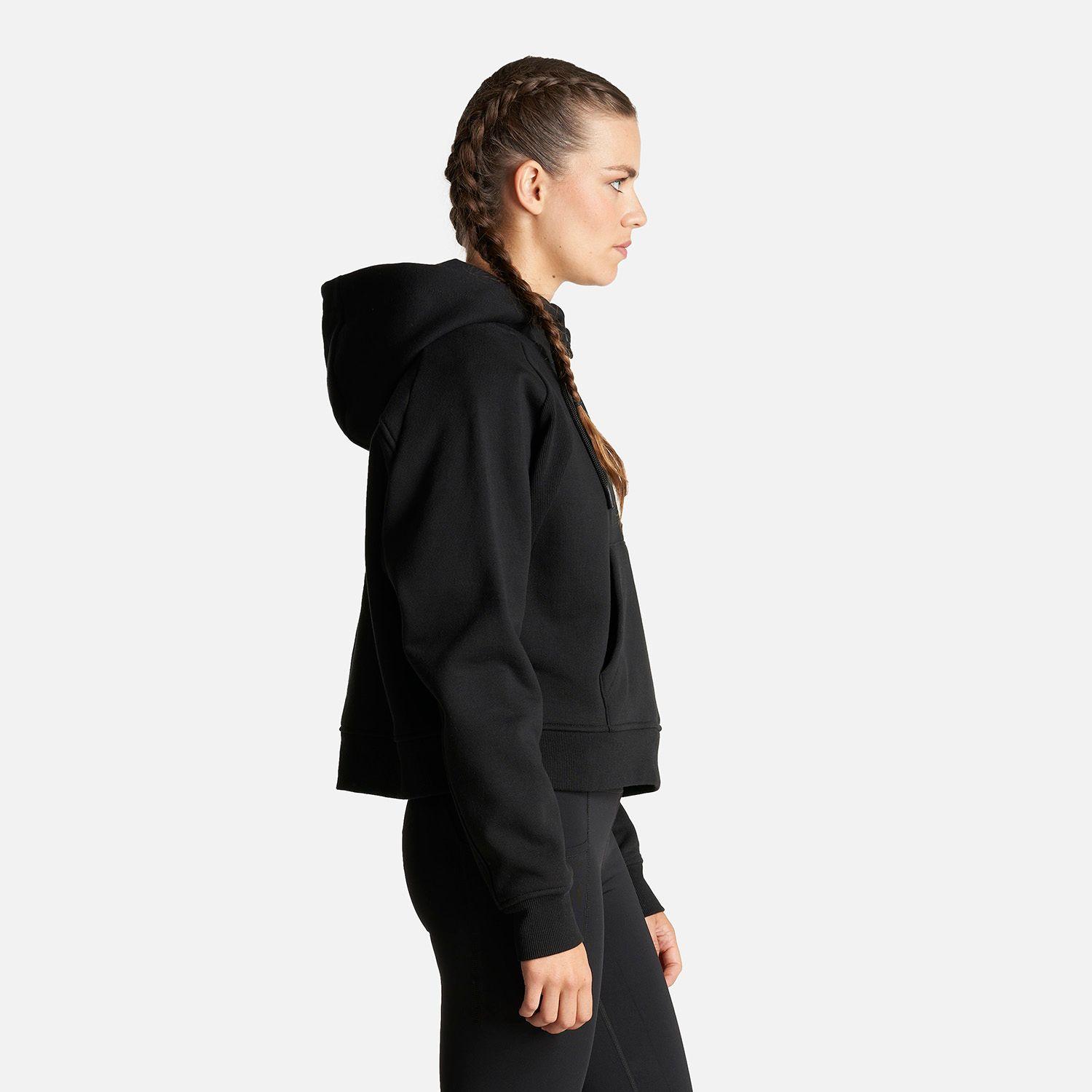 Poleron Mujer Heavy Duty Hoody Sweatshirt Negro Lippi I23-3