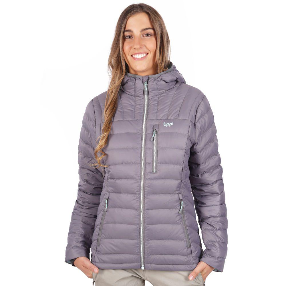 Chaqueta Mujer Bazpur Down Jacket Gris Oscuro Lippi-2