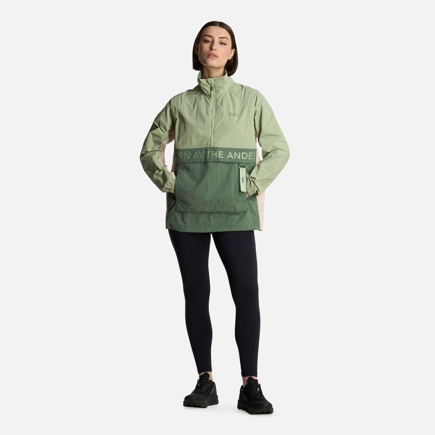 Chaqueta Mujer WindCity WindBreaker 1/4 Zip Jade Lippi V25-7