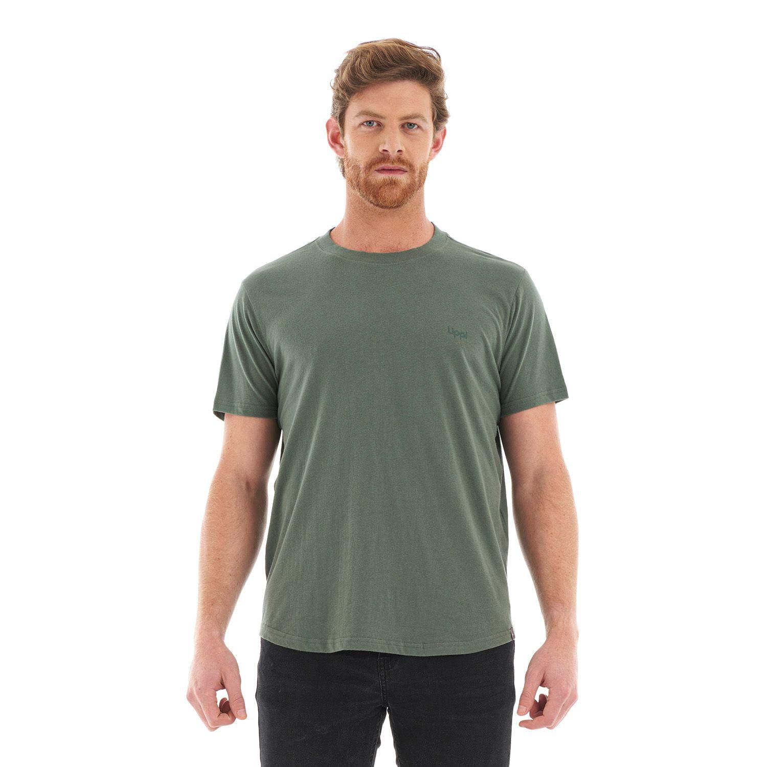 Polera Hombre Ulmo Cotton UV-Stop T-Shirt Verde Grisaceo Lippi-1
