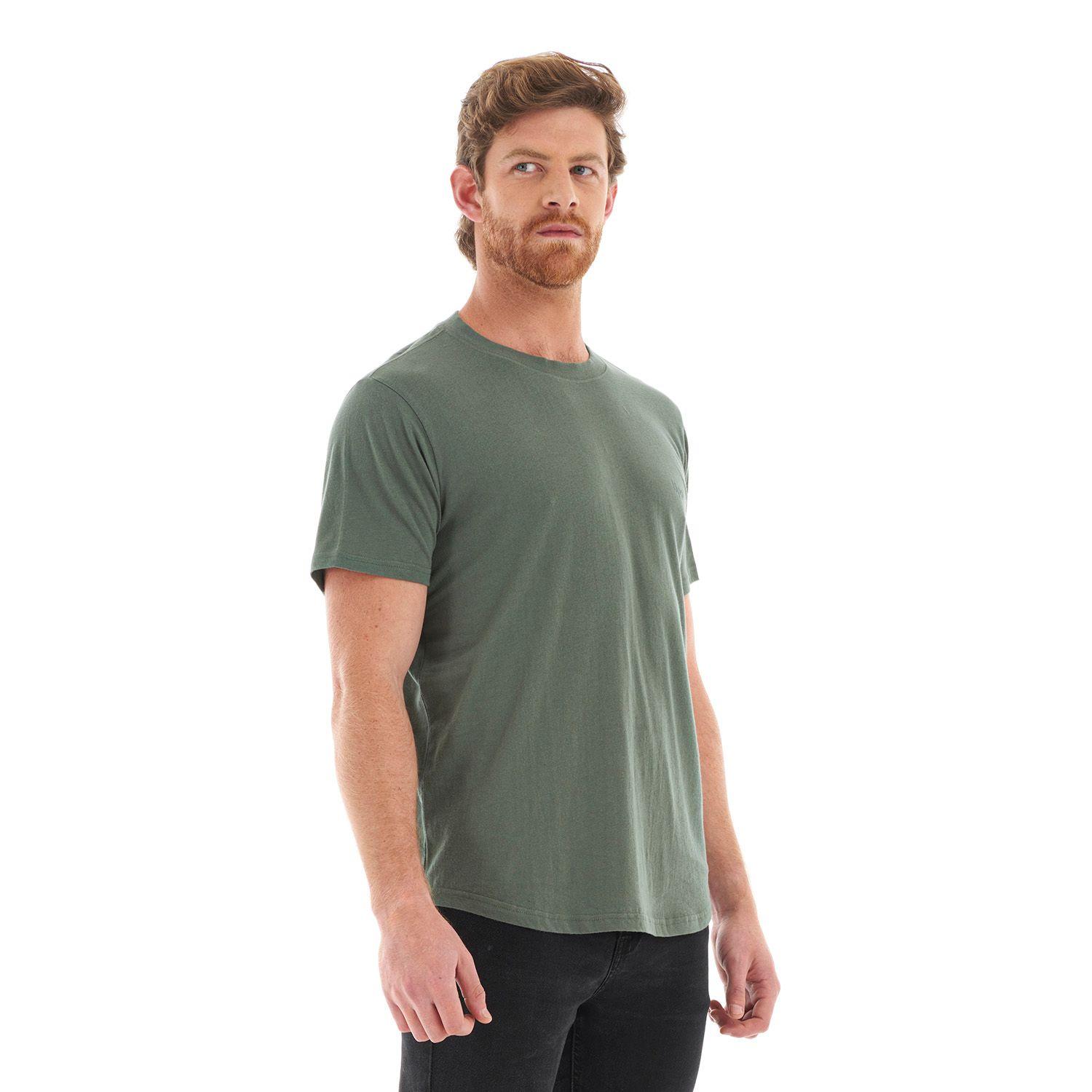 Polera Hombre Ulmo Cotton UV-Stop T-Shirt Verde Grisaceo Lippi-2