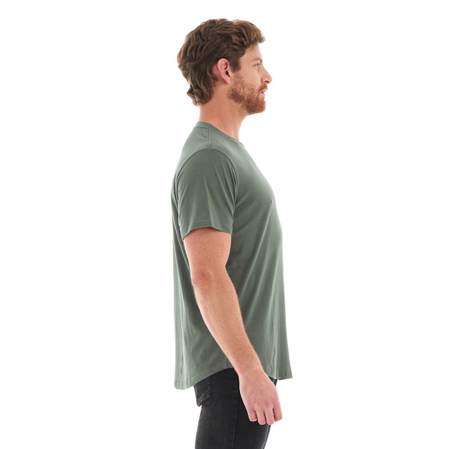 Polera Hombre Ulmo Cotton UV-Stop T-Shirt Verde Grisaceo Lippi-3