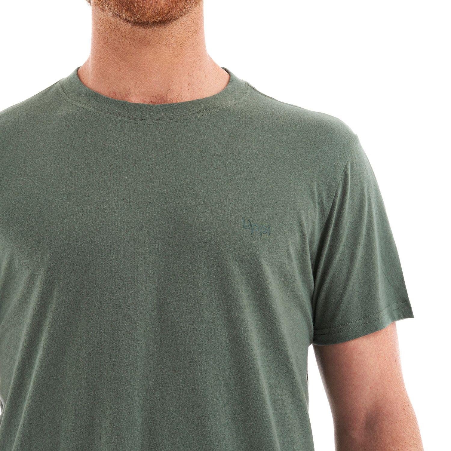 Polera Hombre Ulmo Cotton UV-Stop T-Shirt Verde Grisaceo Lippi-6