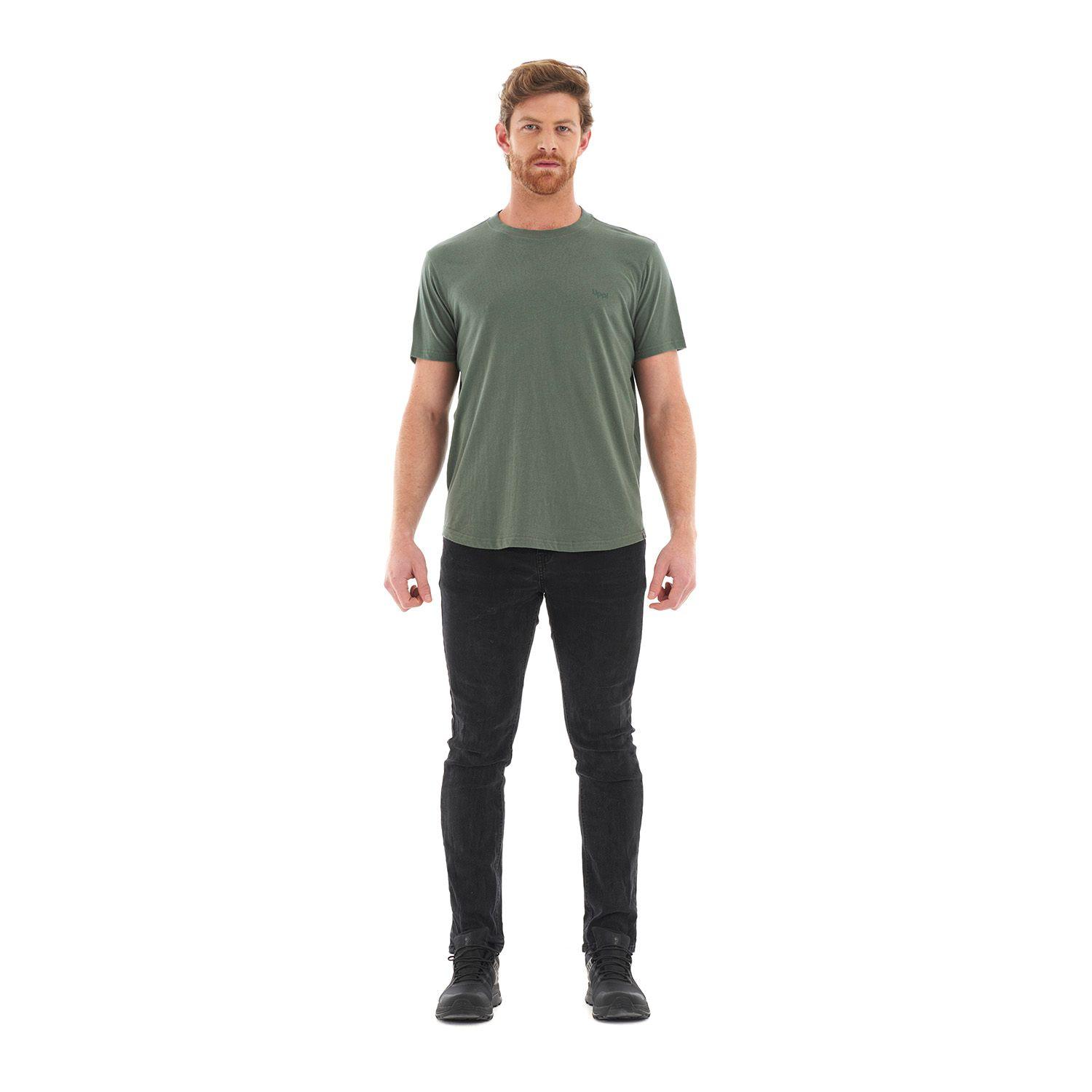 Polera Hombre Ulmo Cotton UV-Stop T-Shirt Verde Grisaceo Lippi-7