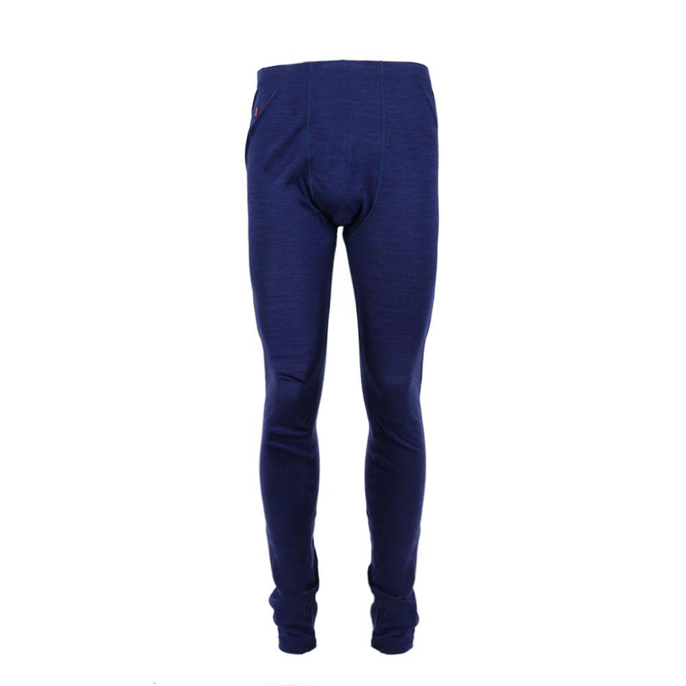 Primera Capa Hombre Skintec 3000 Merino Bottom Melange Azul Lippi-0