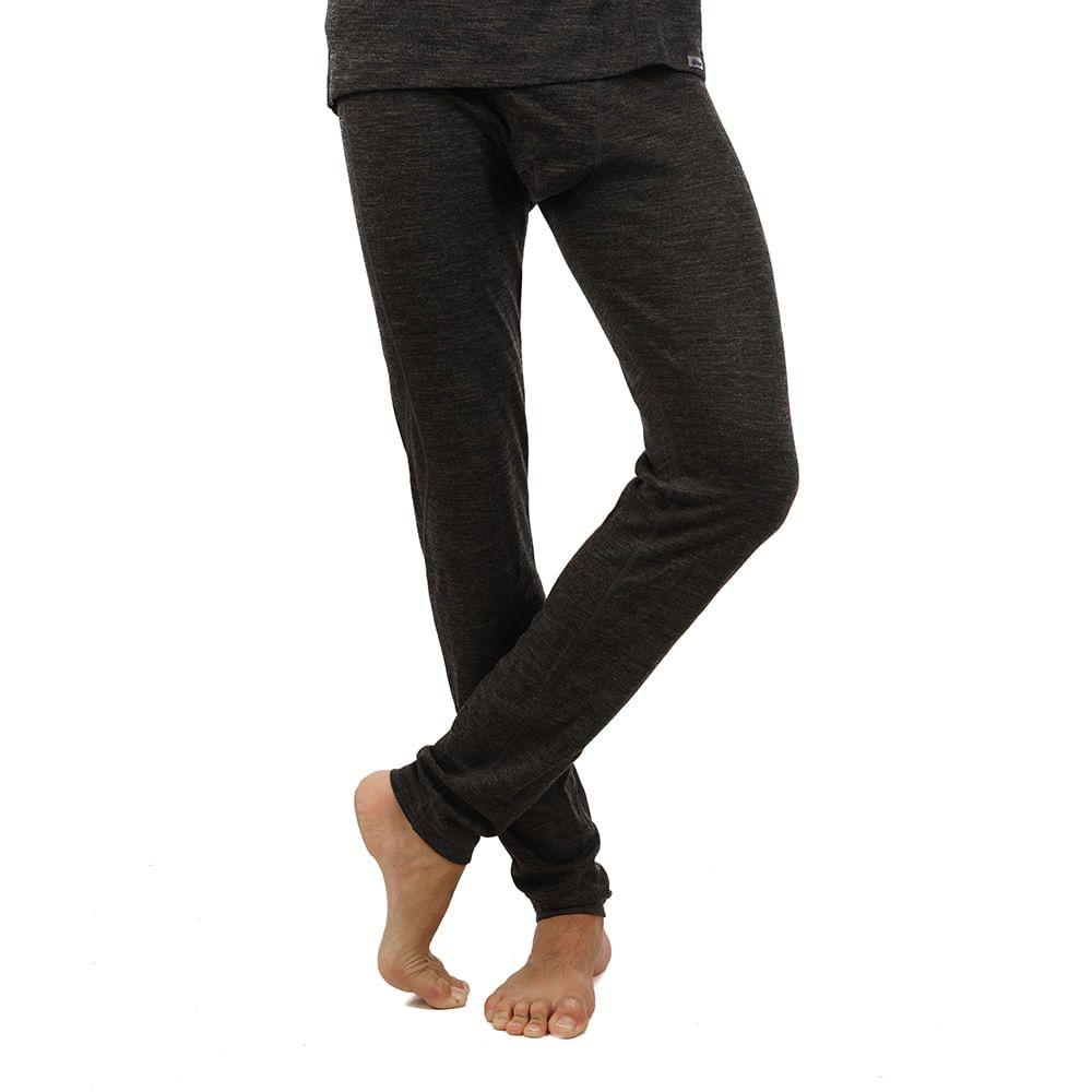 Primera Capa Hombre Skintec 3000 Merino Bottom Melange Azul Lippi-2