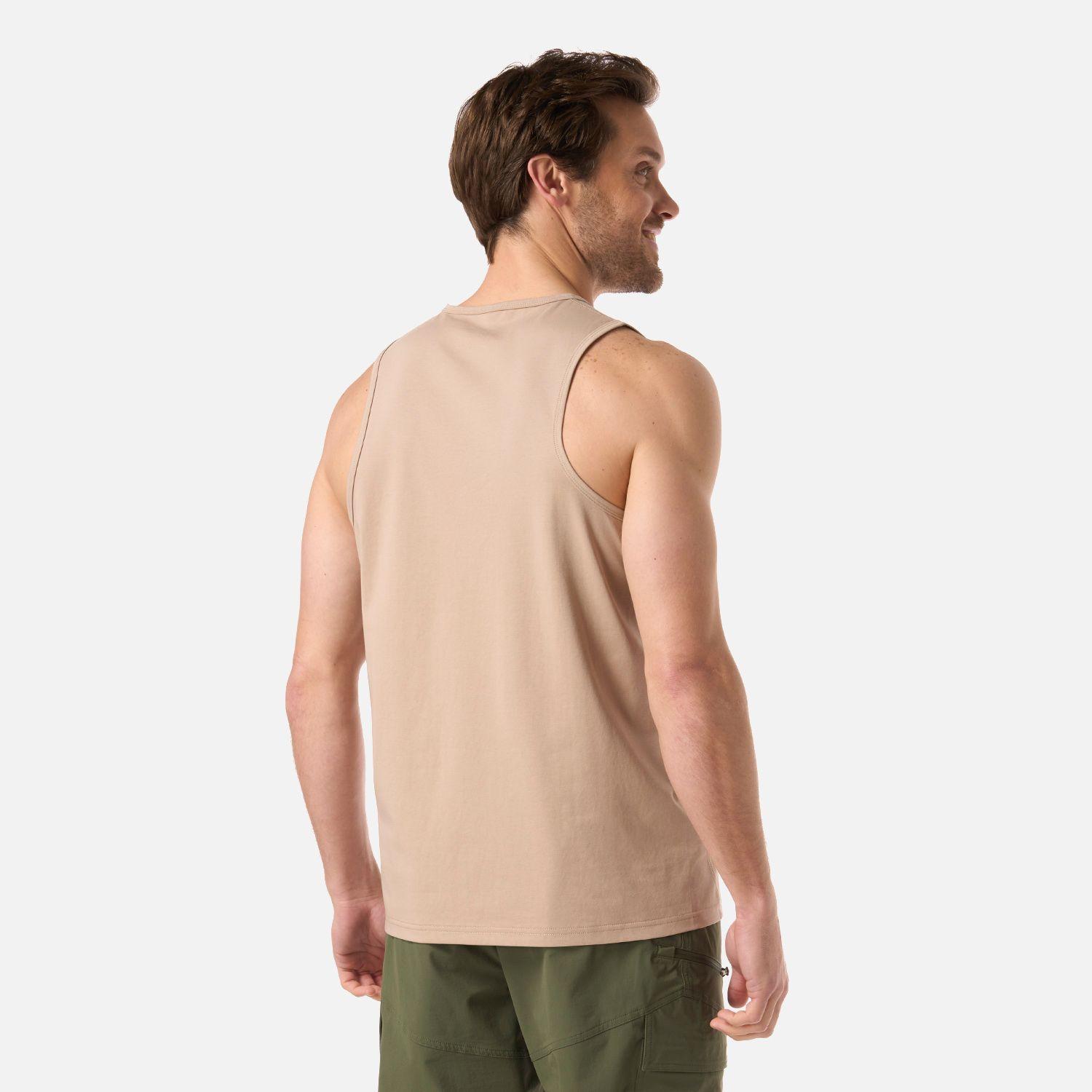 Polera Hombre Boulder Sleeveless T-Shirt Beige Lippi V26-2