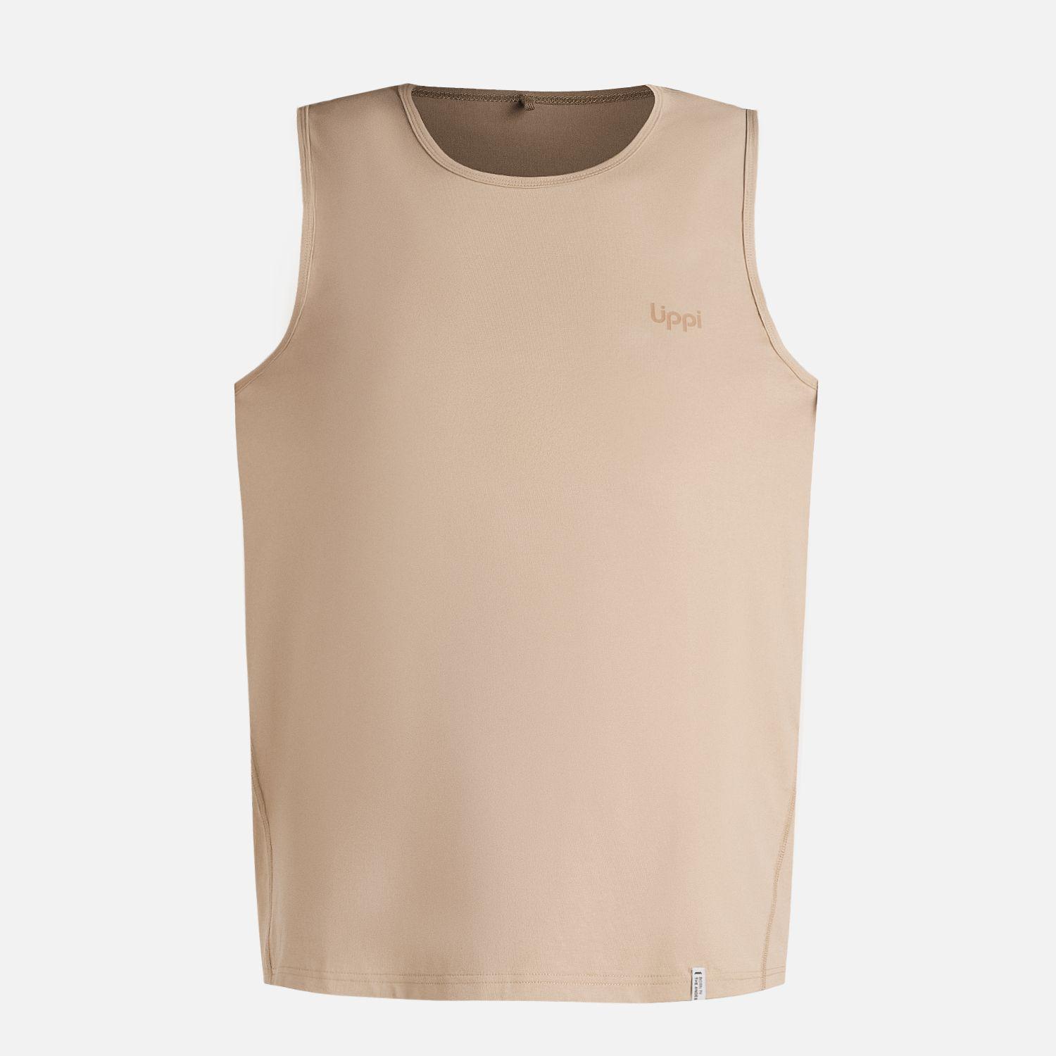 Polera Hombre Boulder Sleeveless T-Shirt Beige Lippi V26-6