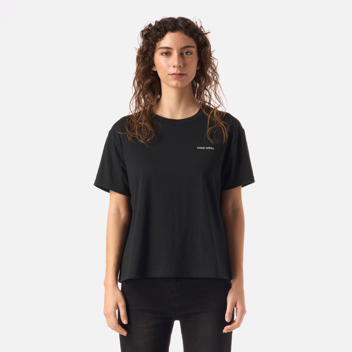 Polera Mujer Polo Negro Haka Honu V26-0