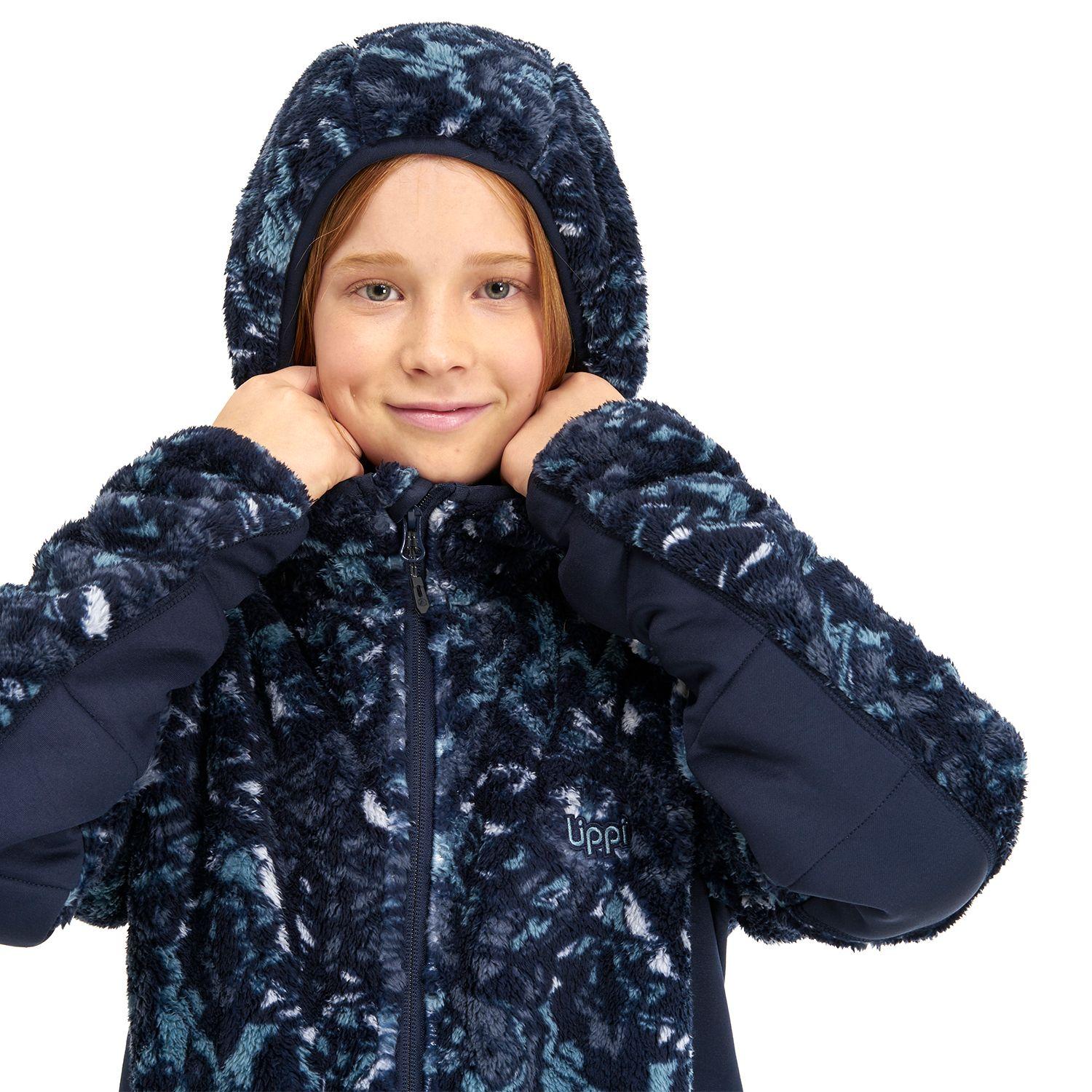 Chaqueta Teen Girl Cross Nano-F Shaggy Jacket Print Azul Marino Lippi-5