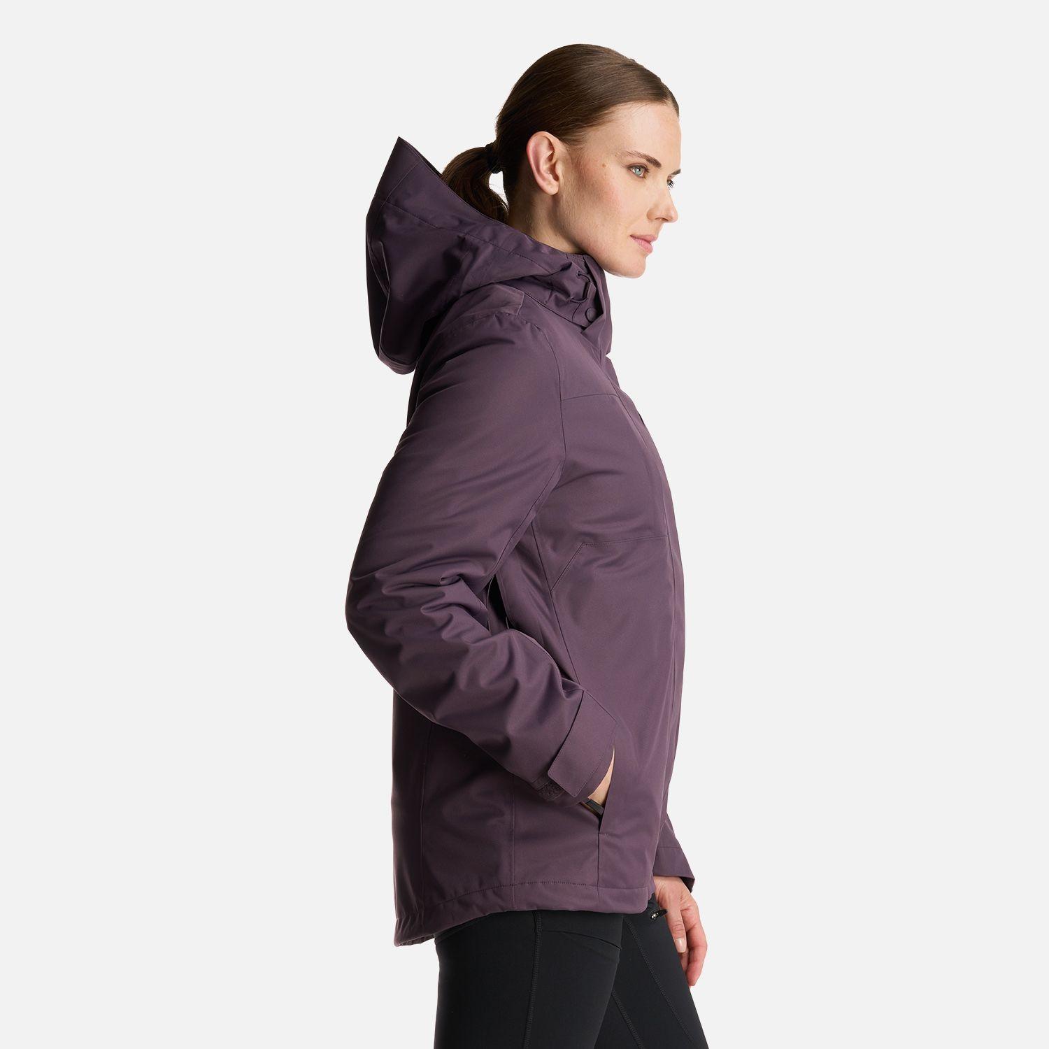 Chaqueta Mujer Tres Cruces Fusion-3 Hoody Jacket Morado Oscuro Lippi-3