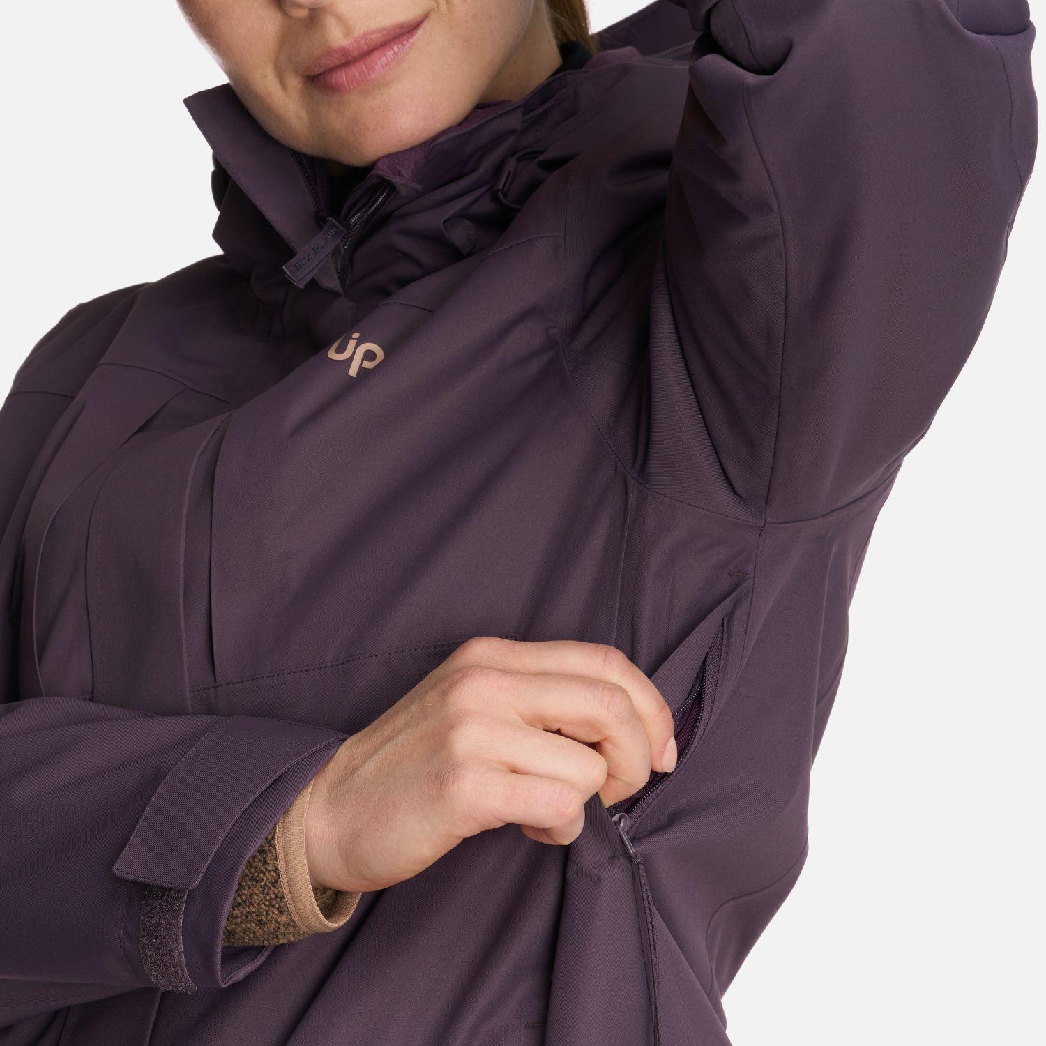 Chaqueta Mujer Tres Cruces Fusion-3 Hoody Jacket Morado Oscuro Lippi-8