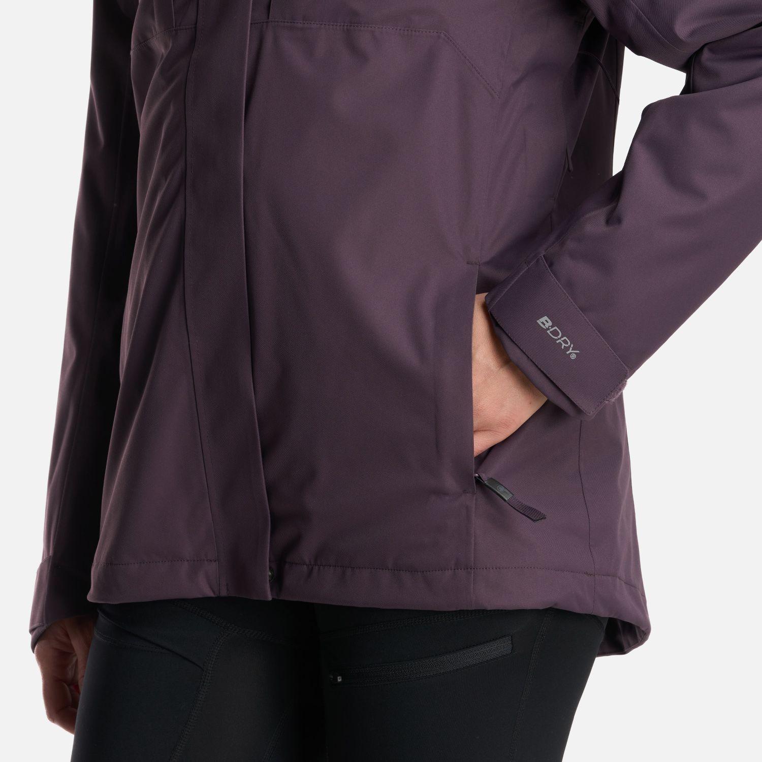 Chaqueta Mujer Tres Cruces Fusion-3 Hoody Jacket Morado Oscuro Lippi-9