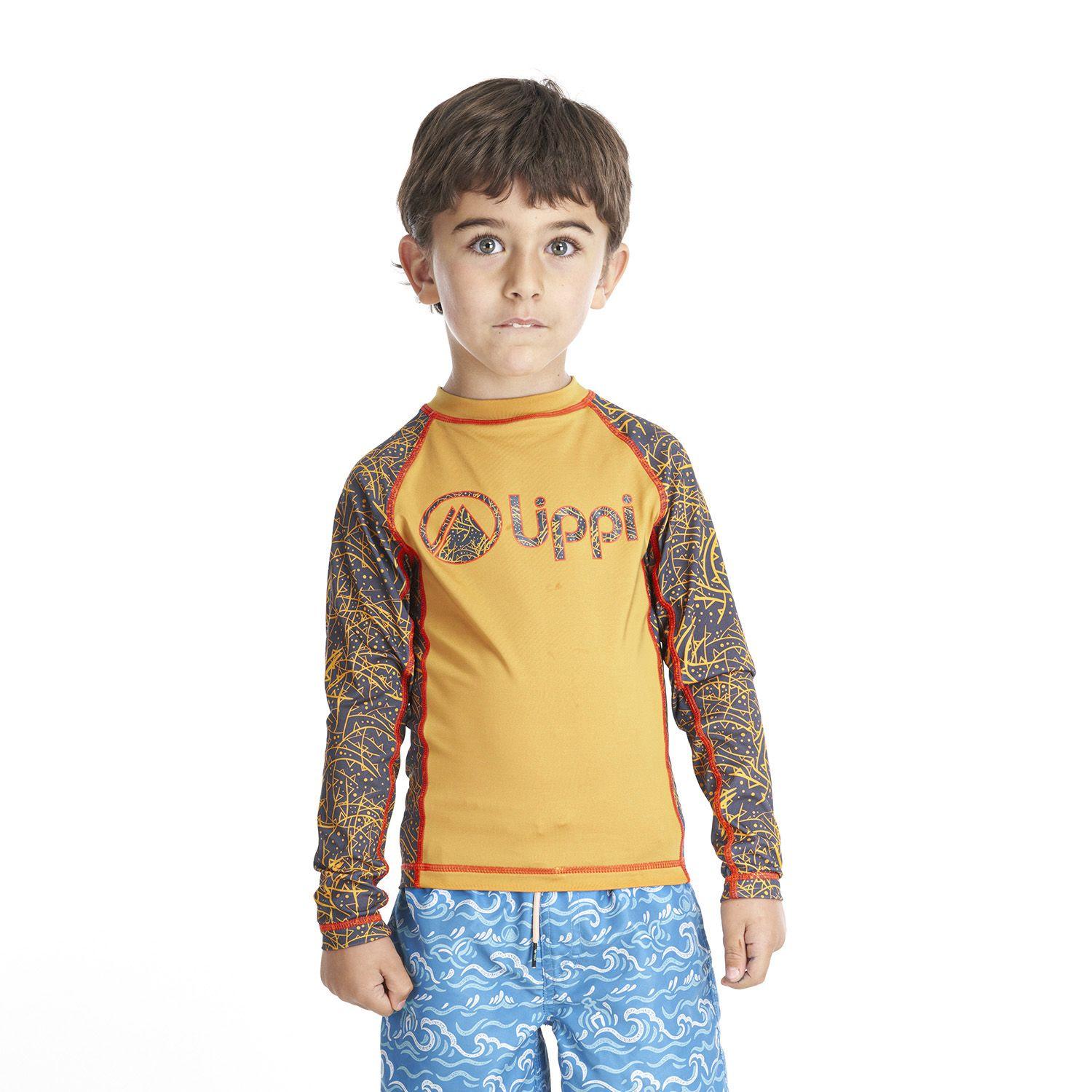 Traje de Baño Niño Sun Pro Long Sleeve T-Shirt Mostaza Lippi-1