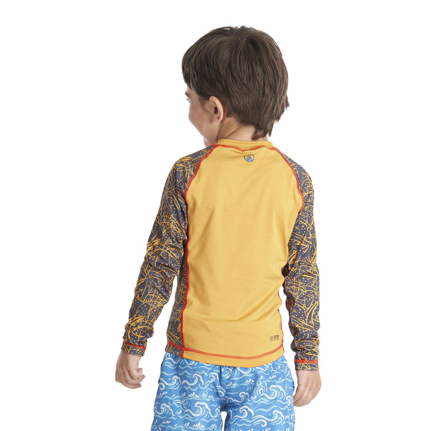Traje de Baño Niño Sun Pro Long Sleeve T-Shirt Mostaza Lippi-3