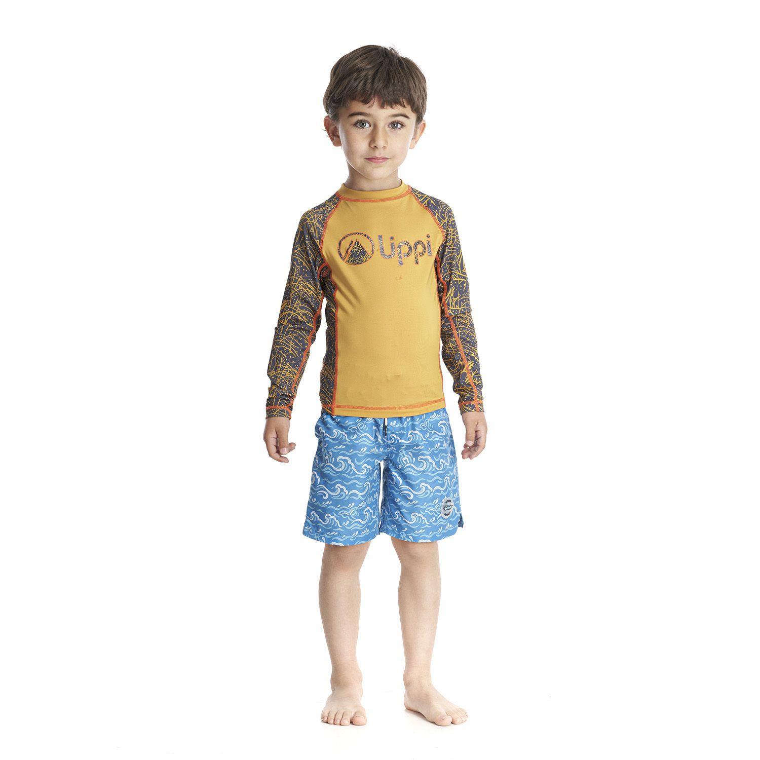 Traje de Baño Niño Sun Pro Long Sleeve T-Shirt Mostaza Lippi-4