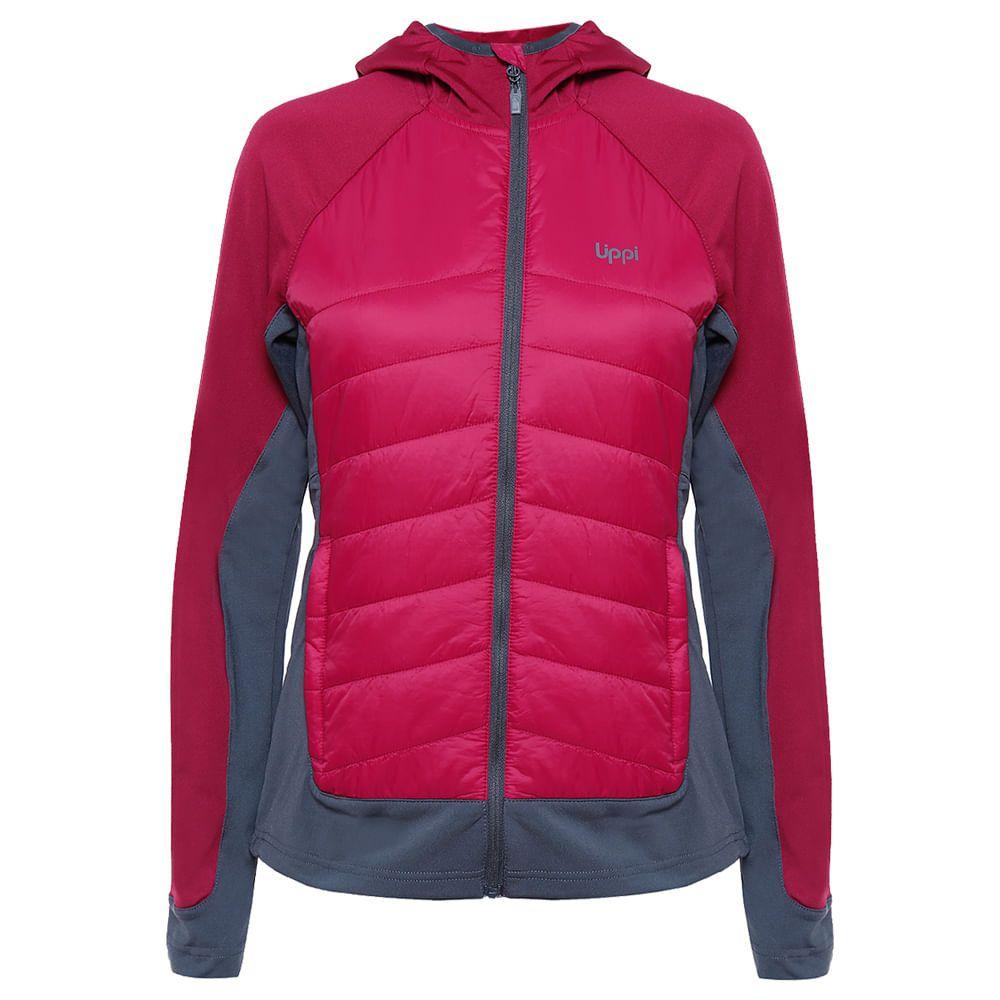 Chaqueta Mujer Steam-Pro Light Hoody Jacket Fucsia / Gris Oscuro Lippi-0