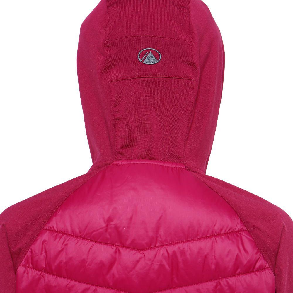 Chaqueta Mujer Steam-Pro Light Hoody Jacket Fucsia / Gris Oscuro Lippi-3