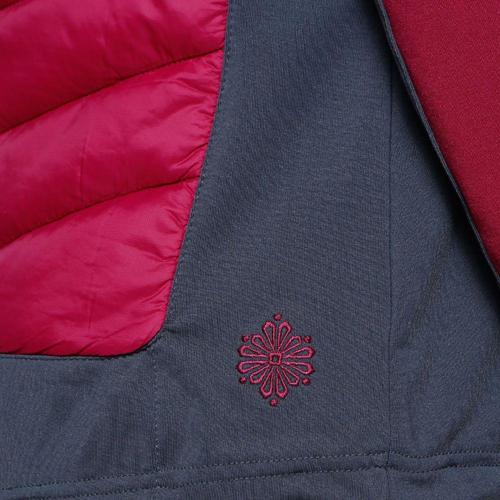 Chaqueta Mujer Steam-Pro Light Hoody Jacket Fucsia / Gris Oscuro Lippi-5