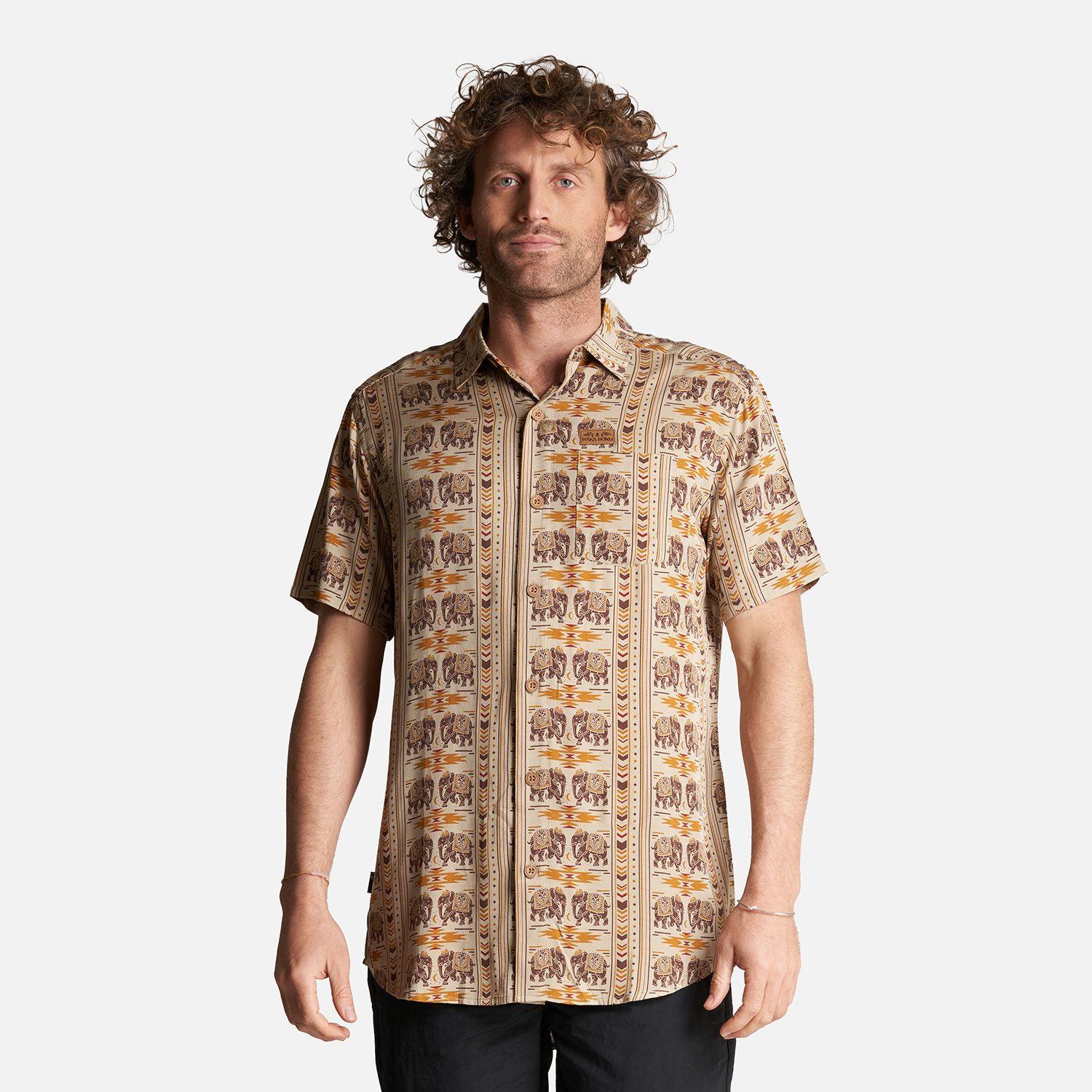 Camisa Hombre Good Karma Full Print Beige Haka Honu-1