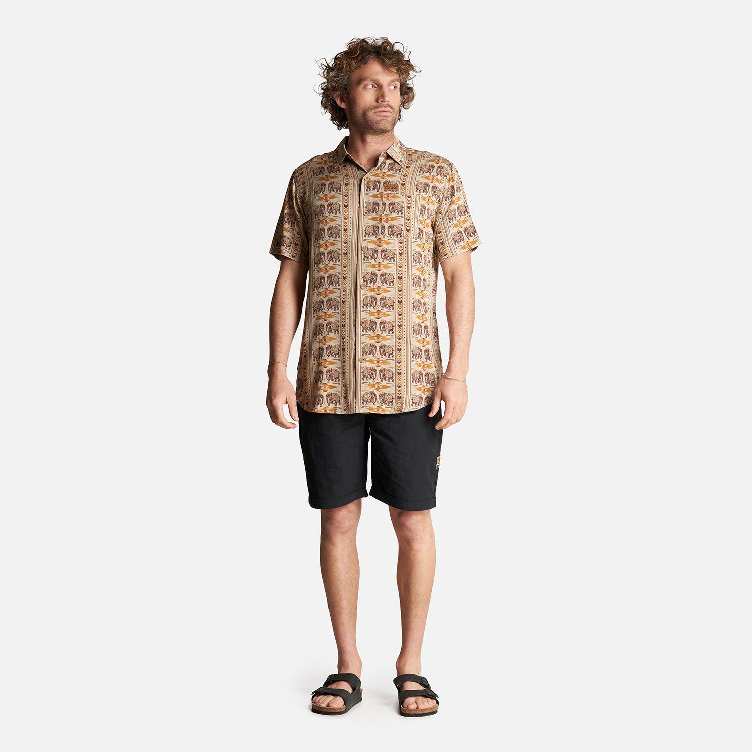 Camisa Hombre Good Karma Full Print Beige Haka Honu-5