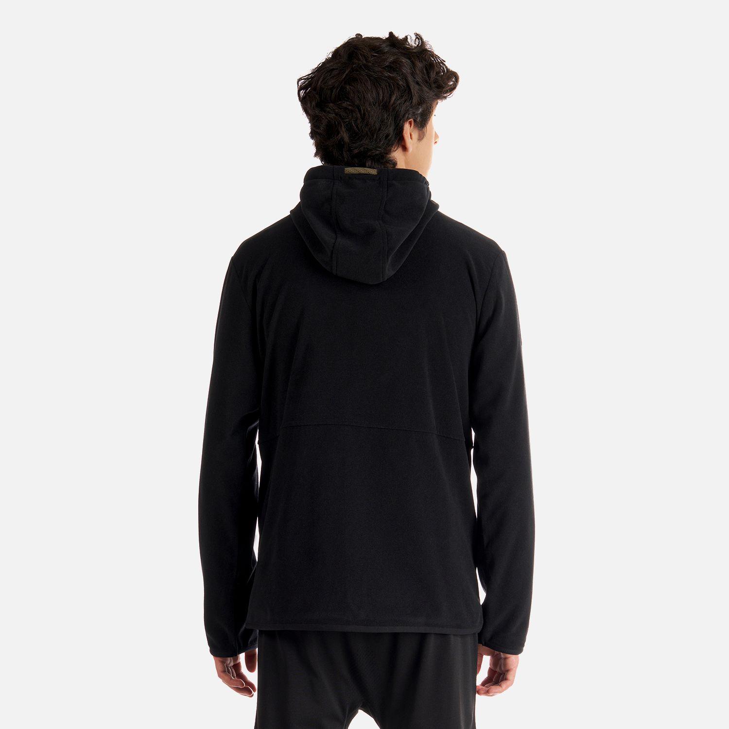 Poleron Teen Boy Stripes Nano-F Full Zip Negro Lippi V22-4