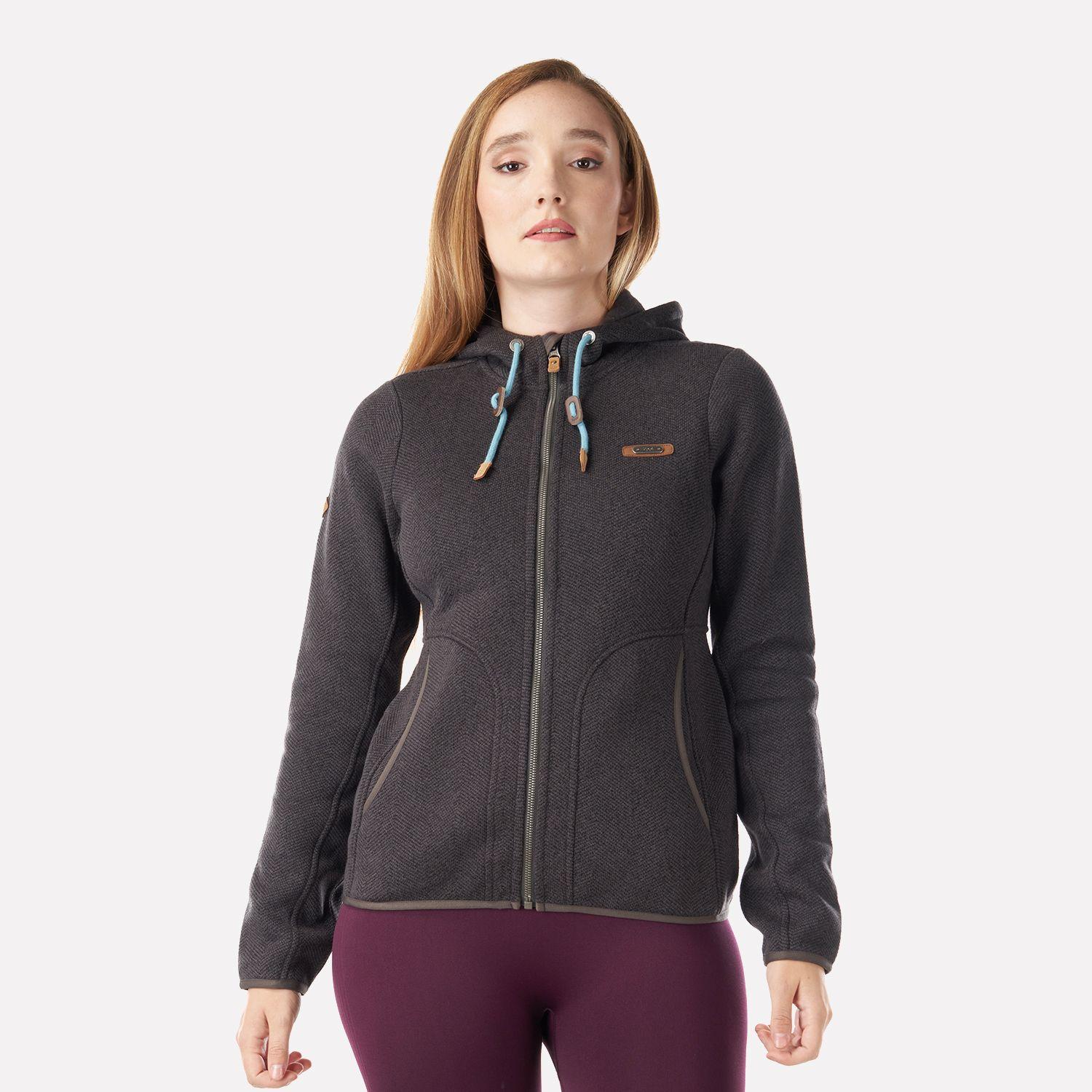 Polar Mujer Alamo Blend-Pro Hoody Jacket Gris Medio Lippi V23-1