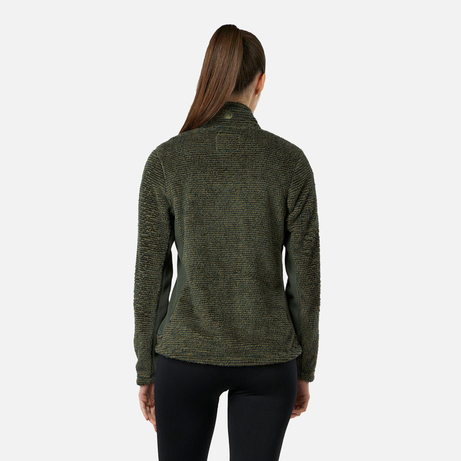 Poleron Mujer Ferret Shaggy-Pro Jacket Verde Musgo Lippi-2