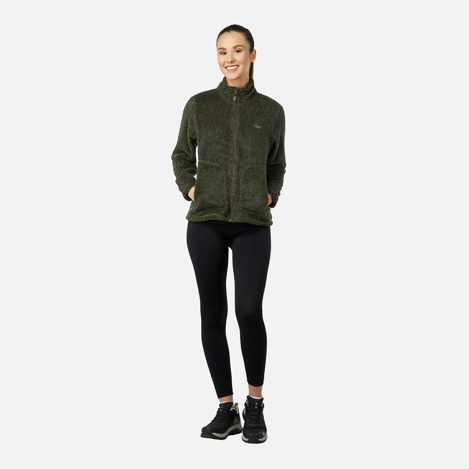 Poleron Mujer Ferret Shaggy-Pro Jacket Verde Musgo Lippi-3