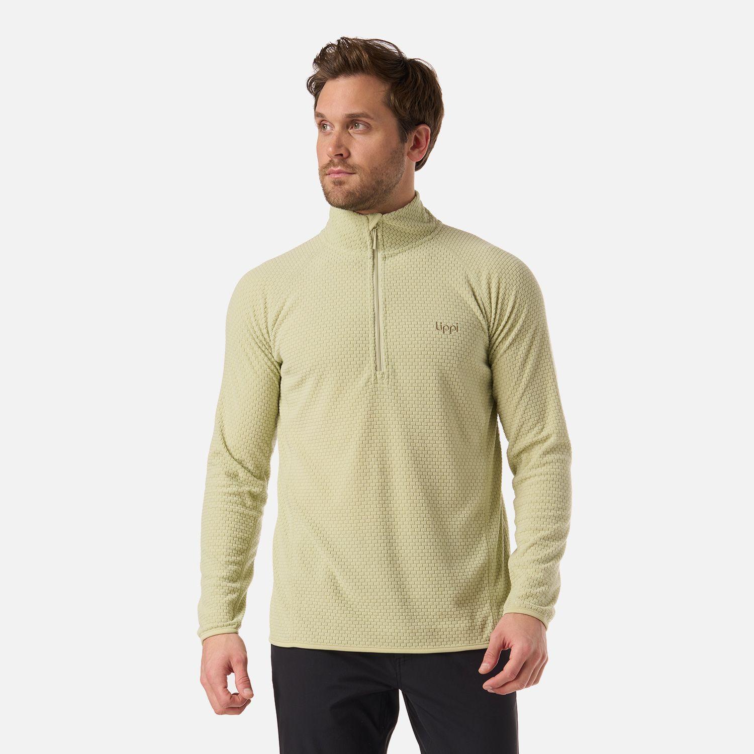 Polerón Hombre Jacaranda Nano-F 1/4 Zip Verde Manzana Lippi V26-0