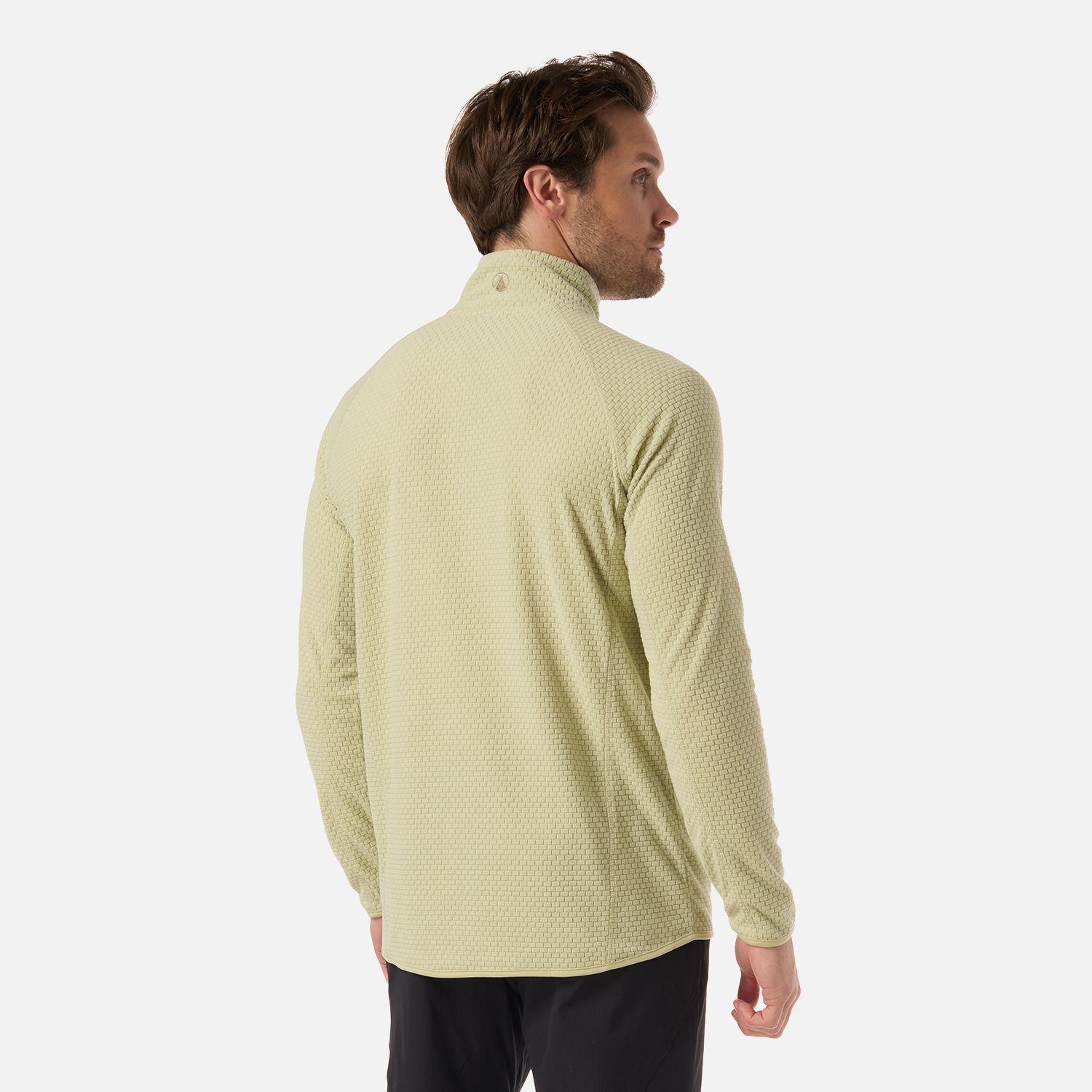 Polerón Hombre Jacaranda Nano-F 1/4 Zip Verde Manzana Lippi V26-2