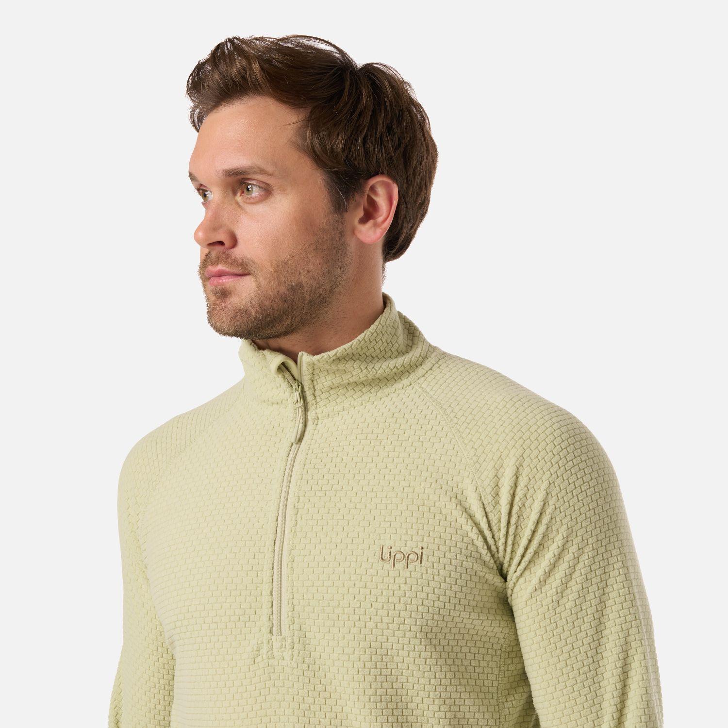 Polerón Hombre Jacaranda Nano-F 1/4 Zip Verde Manzana Lippi V26-3