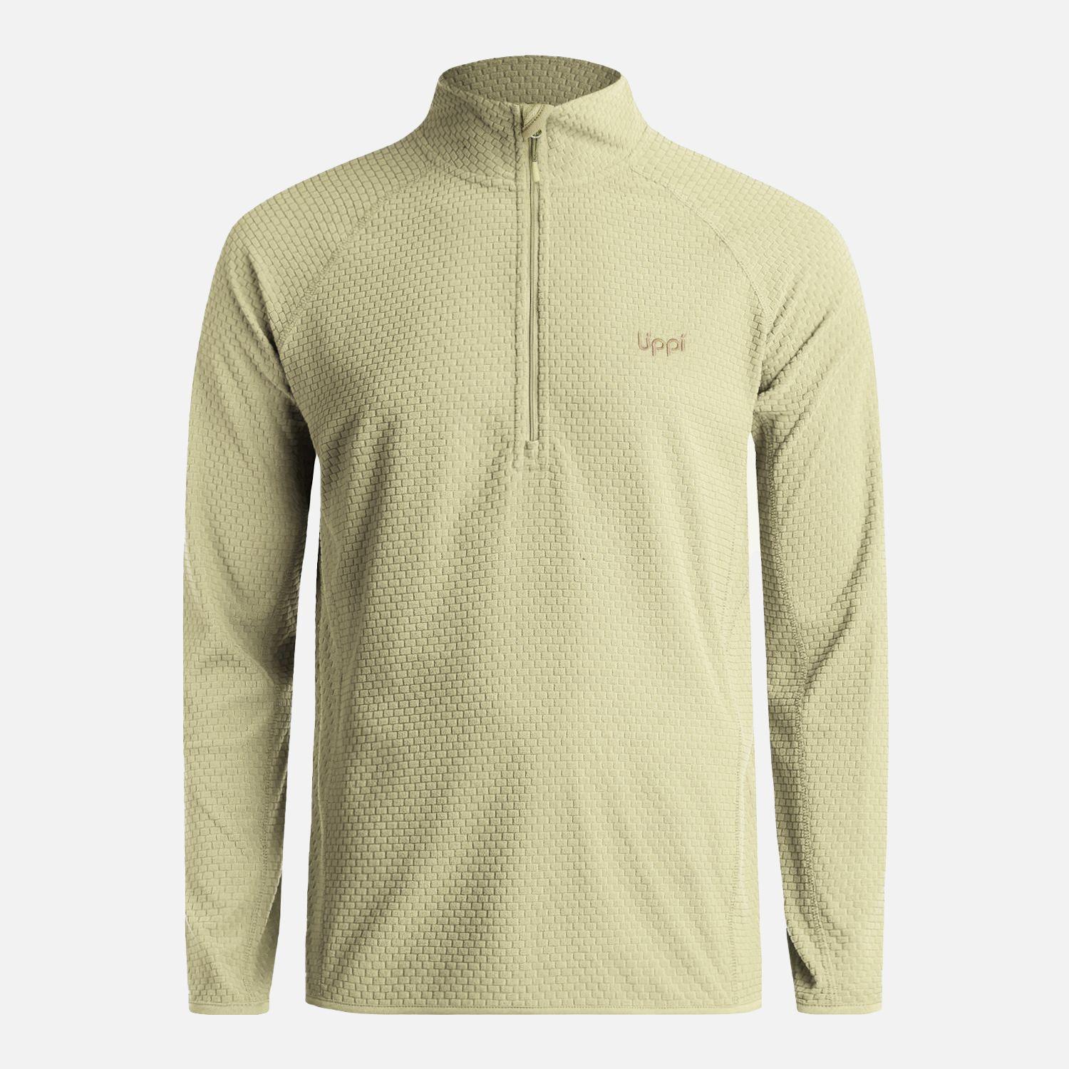 Polerón Hombre Jacaranda Nano-F 1/4 Zip Verde Manzana Lippi V26-5