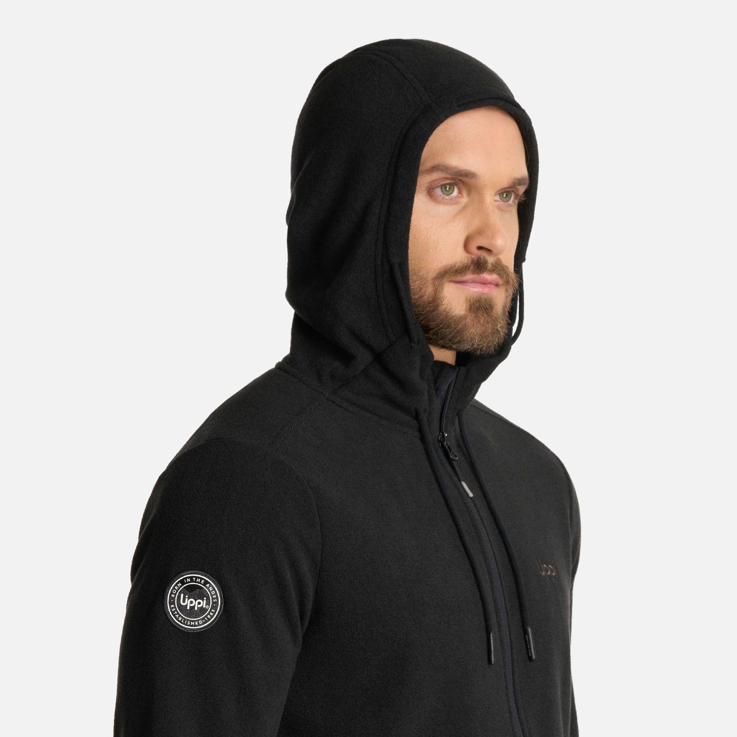 Polar Hombre Stripes Nano-F Full Zip Hoody Negro Lippi I25-3