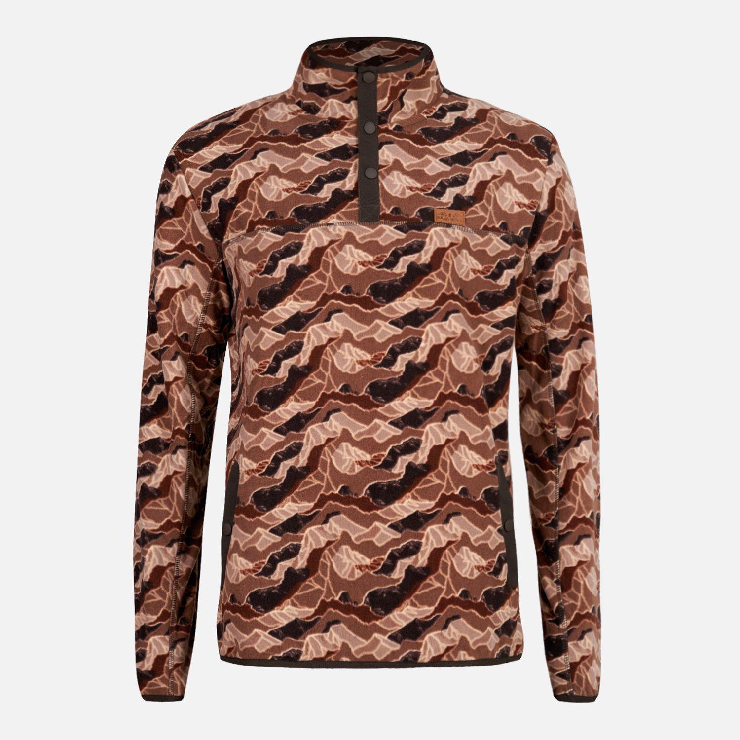 Poleron Hombre Tokerau Full Print Café Haka Honu-0
