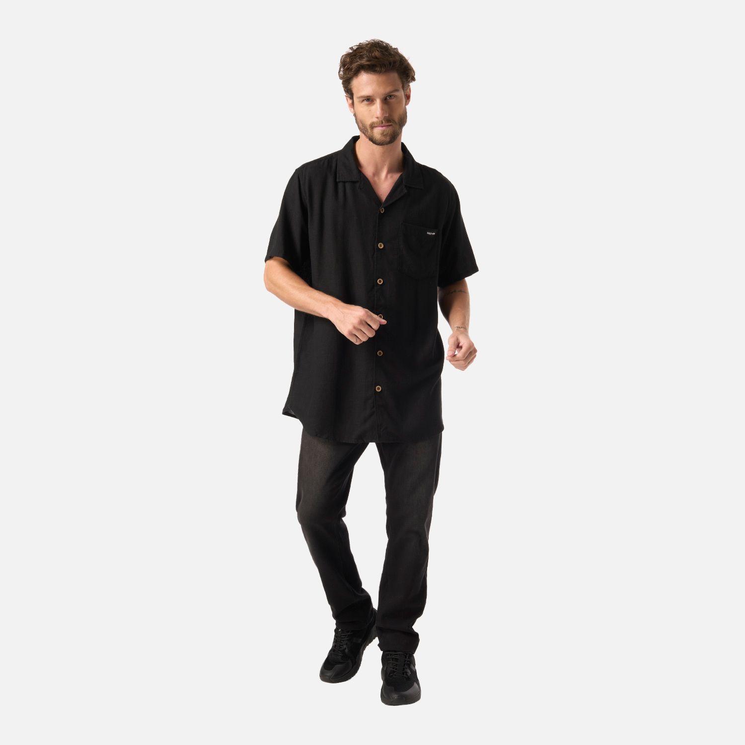 Camisa Hombre Linaje Negro Haka Honu V26-4
