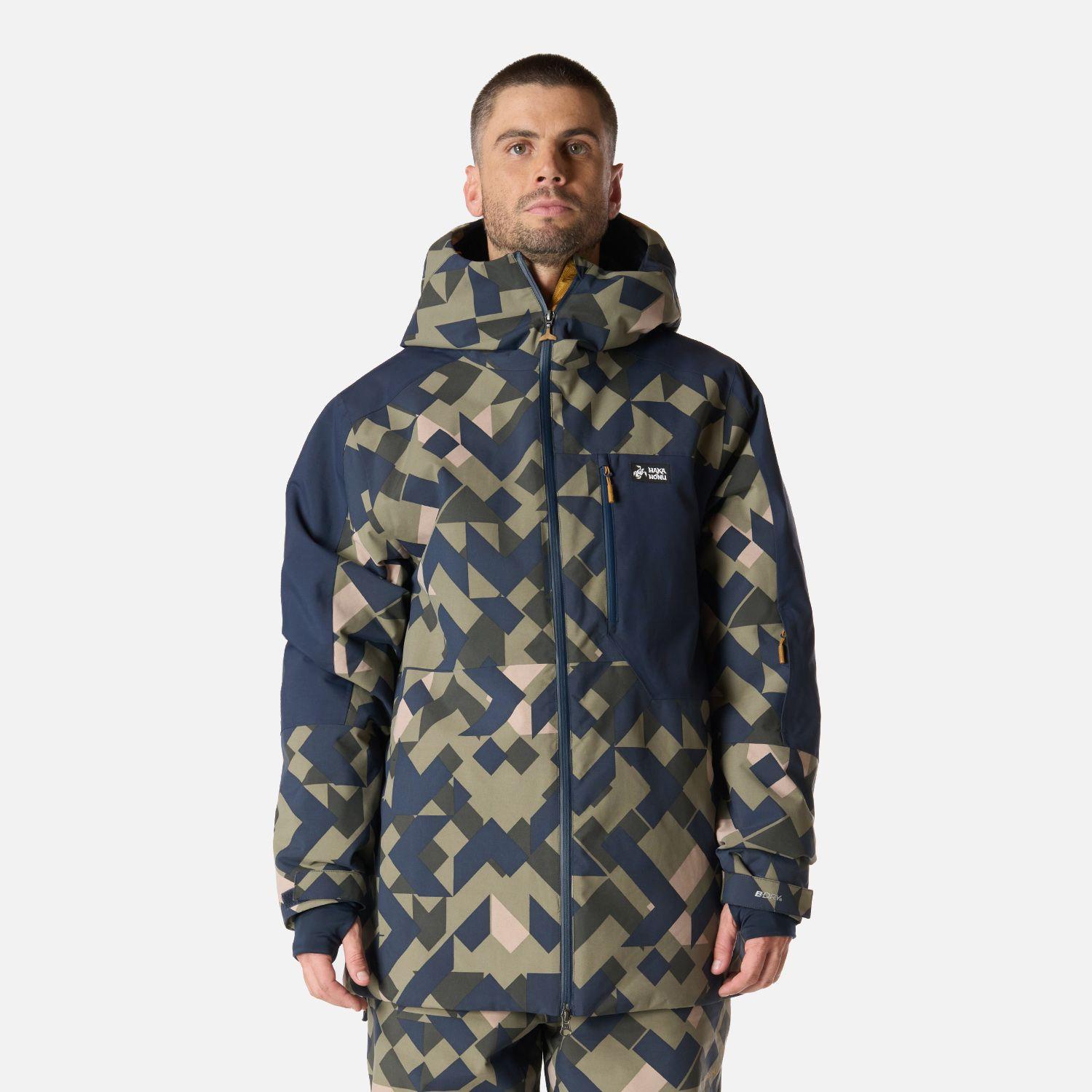 Chaqueta Hombre Yeti Print Verde Oliva Haka Honu I26-0