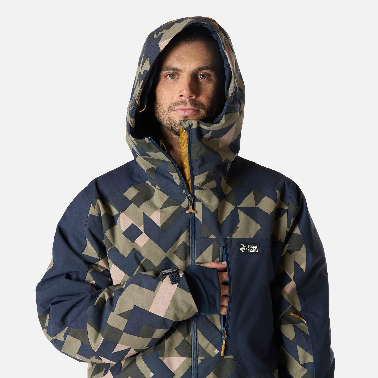 Chaqueta Hombre Yeti Print Verde Oliva Haka Honu I26-3