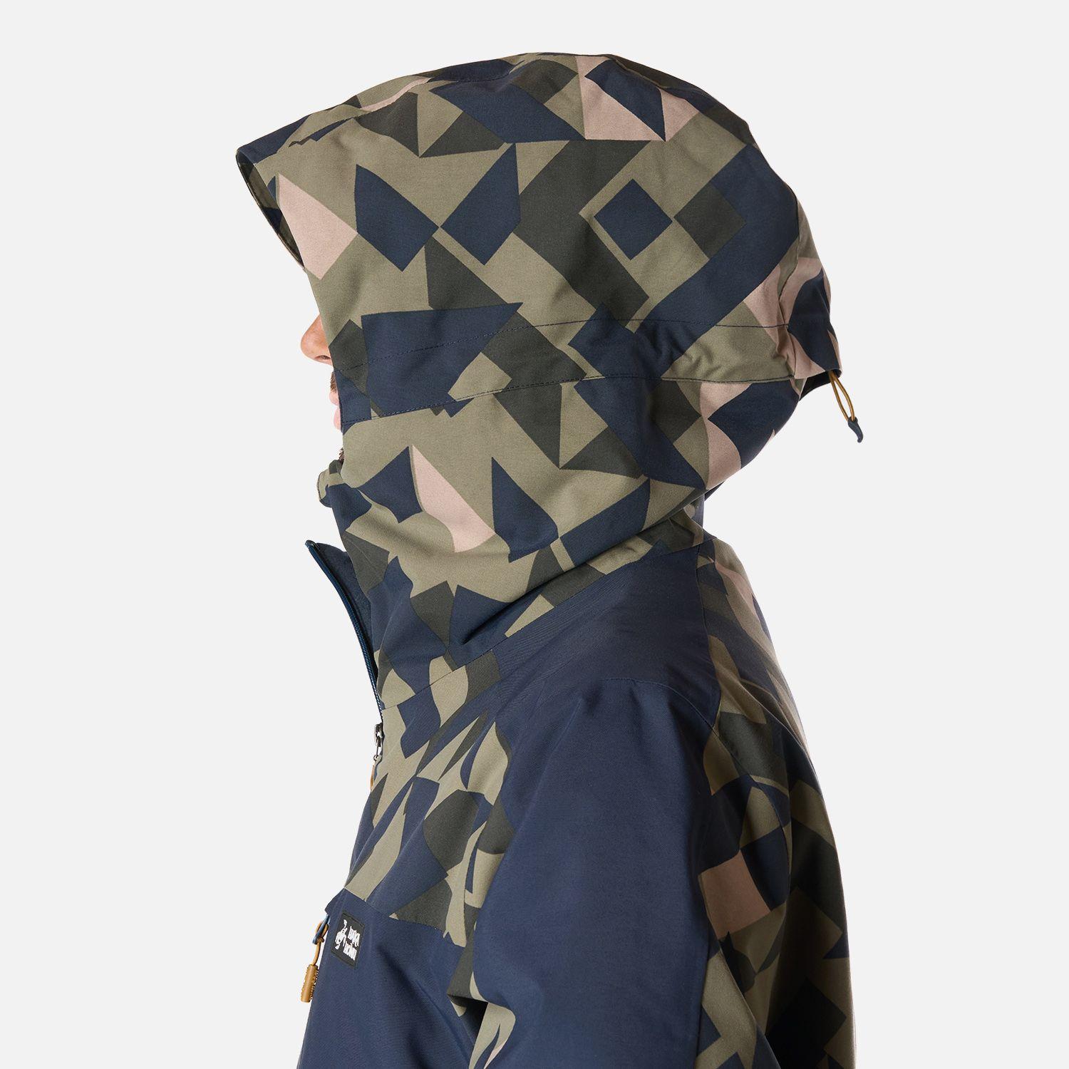 Chaqueta Hombre Yeti Print Verde Oliva Haka Honu I26-4