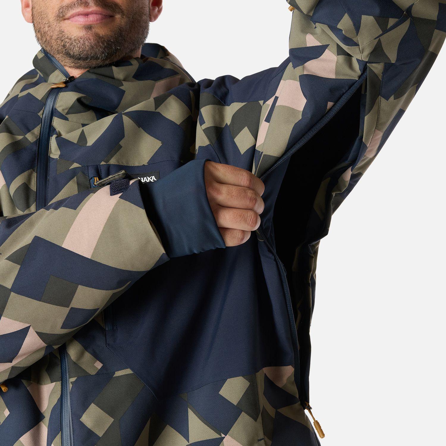 Chaqueta Hombre Yeti Print Verde Oliva Haka Honu I26-5