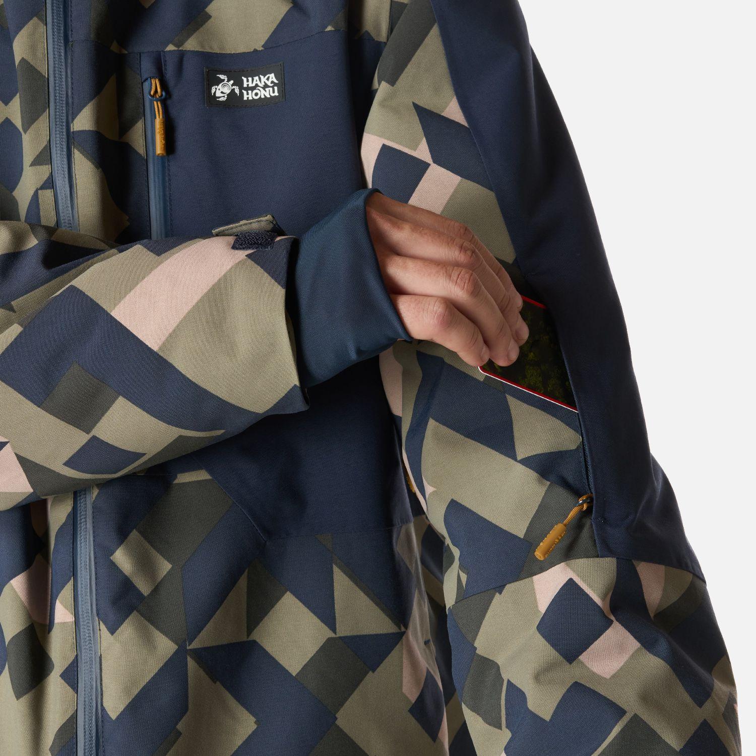 Chaqueta Hombre Yeti Print Verde Oliva Haka Honu I26-6